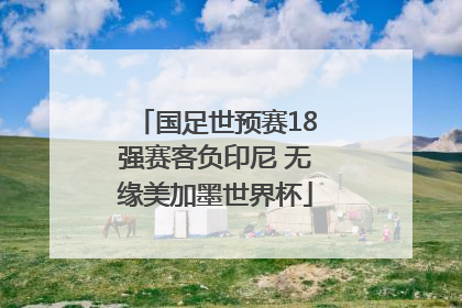国足世预赛18强赛客负印尼 无缘美加墨世界杯